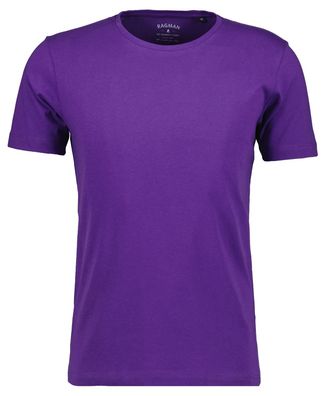 Ragman Longshirt RAGMAN, Herren, Gr. 106, lila (lila, 470), Baumwolle, Rundhals, Shirts Longshirt