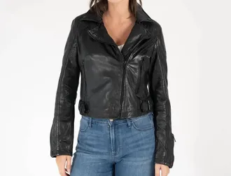 Mauritius Bita Rf Leather Jacket In Black