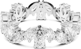 Vir Jewels 2.25 cttw Pear Lab Grown Diamond Eternity Ring Wedding Band in 14K White Gold For Women