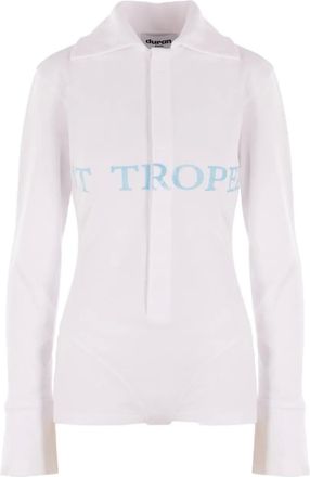 Duran Lantink Body in piqu&eacute; - Bianco