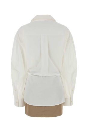 Alexander Wang 1wc1266950 100 White Exterior: Cotton Abiti Dress