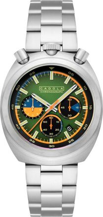 Cadola Testa Di Toro Chronograph Quartz Green Dial Mens Watch CD-1058-44