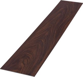 ML Design Ml-design - Suelo Vin&iacute;lico Adhesivo De Pvc 2,23m&sup2; Color Nogal Marr&oacute;n Rojizo Grosor 2mm Planchas Vinilo Autoadhesivas 91,5x15,3cm 16x L&aacute;minas Aspecto M