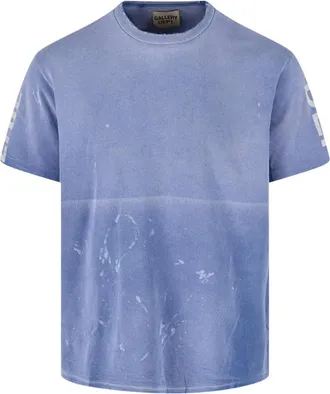 Gallery Dept. Cropped Short-Sleeved T-Shirt With Distressed Vintage Finish