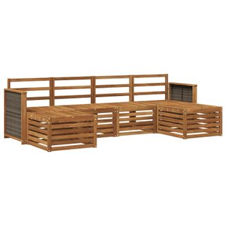 vidaXL Juegos De Sof&aacute;s Madera De Acacia S&oacute;lida Vidaxl