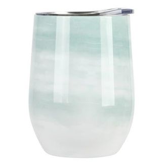 Gibson Home Brampton 12 Ounce Stainless Steel Thermal Stemless Wine Tumbler in Green at Nordstrom