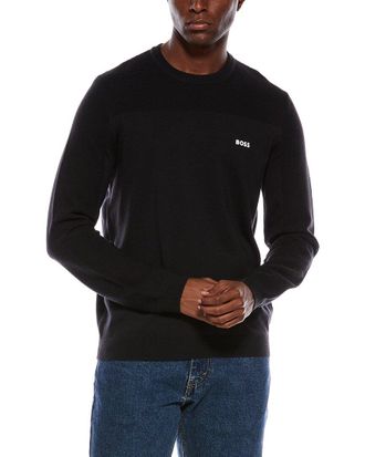 HUGO BOSS Boss Hugo Boss Momentum Wool-Blend Crewneck Sweater