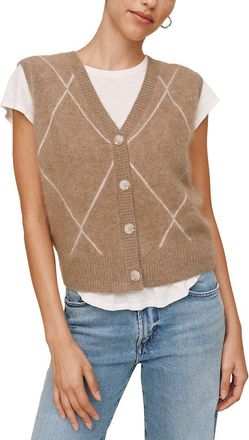 Bella Dahl Argyle Wool-Blend Vest