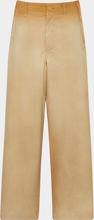 J.W.Anderson Pinch-Seam Garment Dyed Straight-Leg Trousers