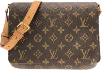 Louis Vuitton Pre-owned Cross Body Bags, female, Brown, Size: ONE SIZE Pre-owned Musette Tango Monogram Shoulder Bag