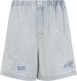 Acne Studios Be 0215 Bermudas - Heren - Denim shorts - Blauw - XL - Katoen - Korte Broeken