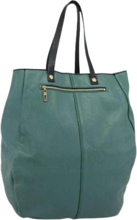 Chlo&eacute; Pre-owned Tote Bag - Dames - Vintage Shopper - Groen - ONE Size - Leer - Vintage