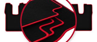 OEM Alfombrillas Carlux-red Para Man Tgl / Tgm Estrecho, Litera 3 Piezas (2005-)