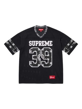 SUPREME Bandana Football T-shirt - men - Polyester - S - Black