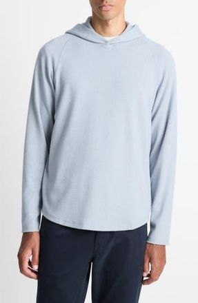 Vince Broken Twill Hoodie in Parlor Blue/Off White at Nordstrom Rack, Size Xx-Large