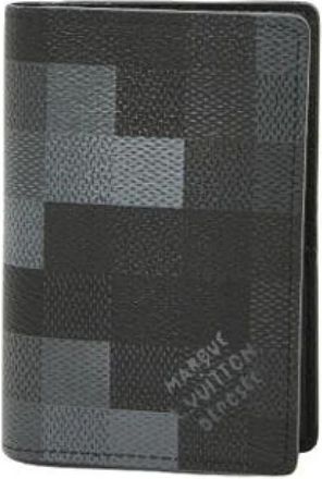 Louis Vuitton Pre-owned Wallets, male, Black, Size: ONE SIZE Pre-owned Vintage Business Card Case