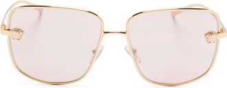 Versace Zonnebril met vierkant montuur - Goud