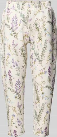 Christian Berg Regular Fit Sweatpants aus Viskose-Mix mit verk&uuml;rzter Passform in Offwhite, Gr&ouml;&szlig;e XXL