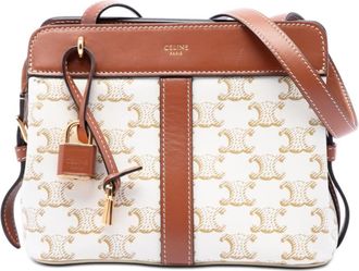 Celine Pre-owned Celine Teen Triomphe Coated Canvas Cabas De France Crossbody Ladies PJKRS9L0E5HTZQMQ
