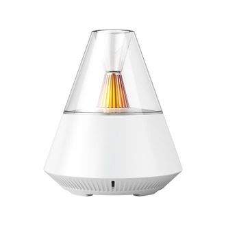 OEM Difusor De Aromas De Aceites Esenciales, Humidificador Port&aacute;til Con Efecto De Niebla Fr&iacute;a Y Luz C&aacute;lida, Capacidad De 150 Ml, Para Dormitorio, Blanco