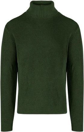 Bomboogie Maglione a collo alto a coste - - Knitwear - Uomo - Verde - M