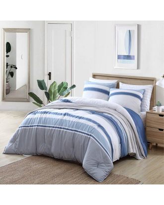 Nautica Trimmer 3Pc Indigo Comforter Set