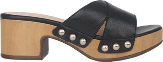 Wonders Zwarte Marta Damesandaal - Stijlvol - Dames - Muiltjes - Zwart - 36 EU - Leer - Schoenen