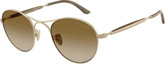 Giorgio Armani AR6177 341713 Mens Sunglasses Gold Size 50