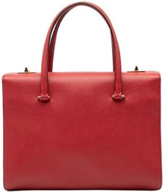 Prada Pre-owned Vintage Handtas - Dames - Vintage Handtas - Rood - ONE Size - Leer - Vintage