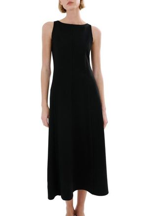 Mango Sleeveless Midi Dress in Black at Nordstrom, Size 4