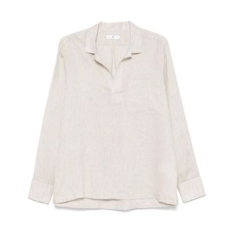 Pantaloni Torino Cream Shirt with Almond Beige Details - male - PT Torino - Casual Shirts - Beige - M - Shirts