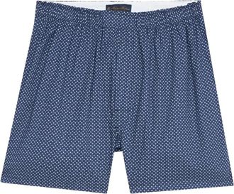 Brooks Brothers Boxers de Algod&oacute;n con Estampado Floral - Underwear - Hombre - Azul - XL