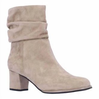 L'Amour Des Pieds Womens Pivar Leather Comfort Boots In Taupe Kidsuede