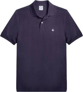 Brooks Brothers Slim Fit Stretch Supima Polo Shirt - Heren - Polos - Blauw - 2XL - Katoen - Tops