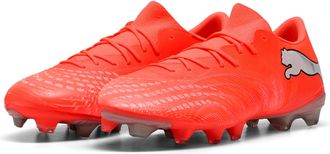 Puma Fussballschuh PUMA FUTURE 9 MATCH FUSION FG/AG, Gr. 42,5, glowing rot, puma wei&szlig;, puma schwarz, puma silber, Synthetik, Schuhe Fussballschuh, f&uuml;r Rase