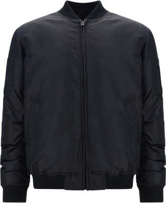 Moschino Black Solid Bomber Jacket