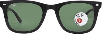 Ray-Ban Ray Ban Polarized Dark Green Square Unisex Sunglasses RB4420 601/9A 65
