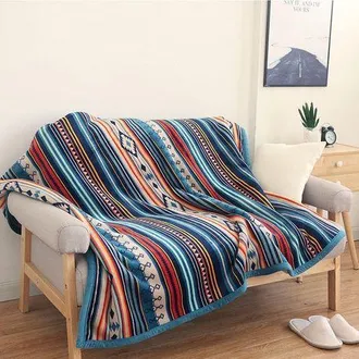 OEM Manta De Forro Polar Coral, Manta De Viaje, Estampado De Rayas Coloridas, 150 X 200 Cm (rayas Coloridas)