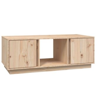 vidaXL Mesa De Centro De Madera Maciza De Pino 110x50x40 Cm Vidaxl