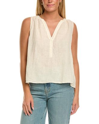 Velvet Velvet By Graham & Spencer Tacy Linen Top