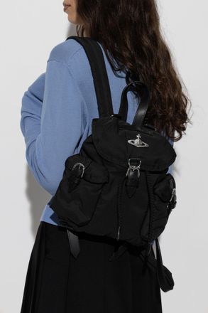 Vivienne Westwood Highland Small Backpack, Womens, Black