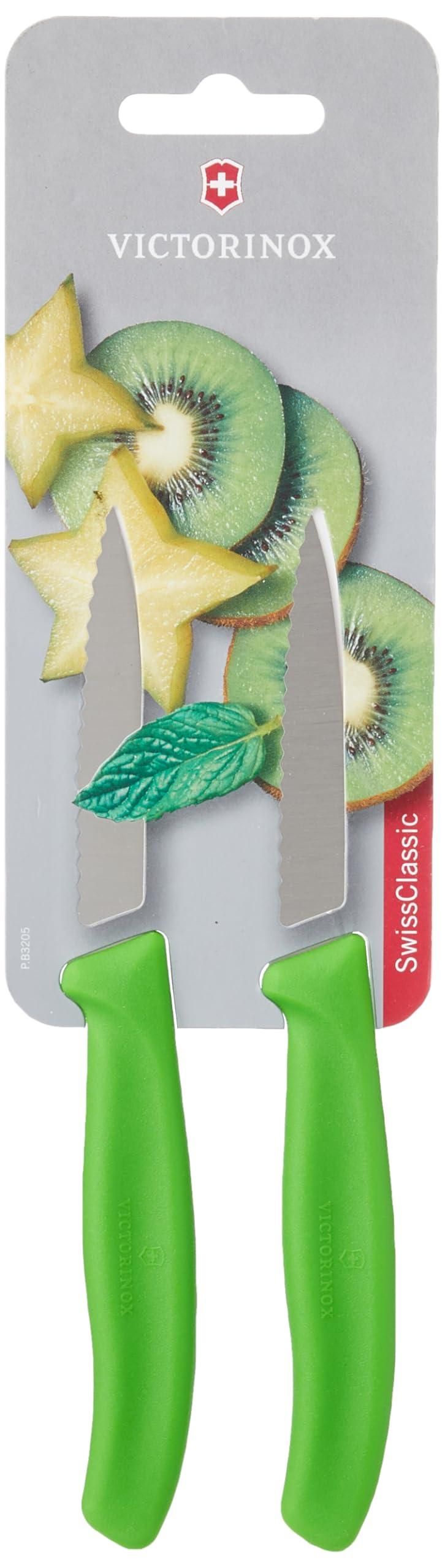 Victorinox Swiss Classic Faltbares 3-teiliges Besteck-Set In Schwarz – Gemüsemesser Mit Wellenschliff, 11 Cm Klinge, Perfekt Für Outdoor & Küche