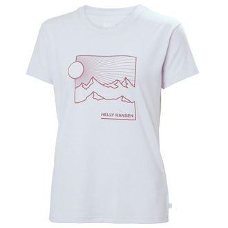 Helly Hansen Skog Graphic Tee T-Shirt f&uuml;r Damen | grau/wei&szlig;