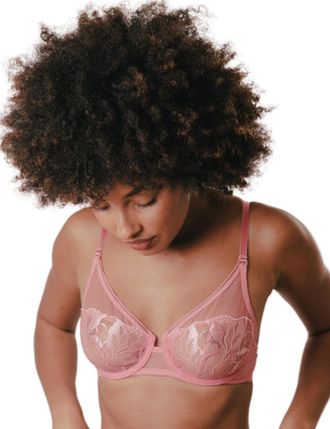 Maison Lejaby Womens 19133 Sin Full Cup Bra - Pink - Size 32C