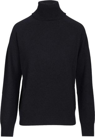 Emporio Armani Cashmere coltrui - Dames - Cashmere truien - Blauw - M - Kasjmier - Truien & Vesten