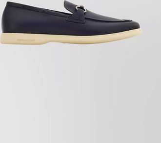 Ferragamo casual leather loafers gancini detail