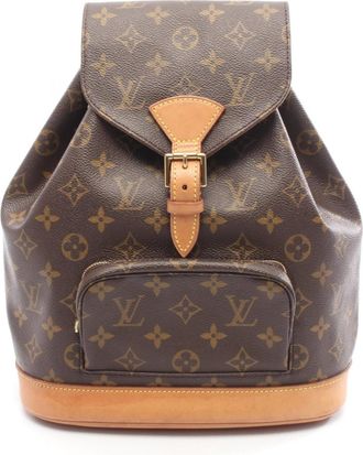Louis Vuitton Brown Coated Canvas Backpack (Pre-Owned)