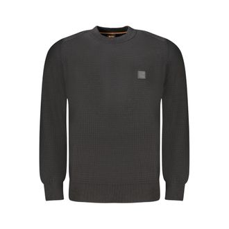 HUGO BOSS Black Cotton Men Mens Sweater
