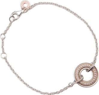 Pandora Cerchio Con Logo E Pav&eacute; Armband - Dames - Armbanden - Grijs - ONE Size - Accessoires