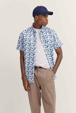 Bugatti Herren Satijnen keperstof overhemd